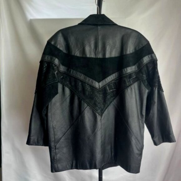 Vintage Preston & York Black Leather Jacket Women’s XS - Picture 2 of 5